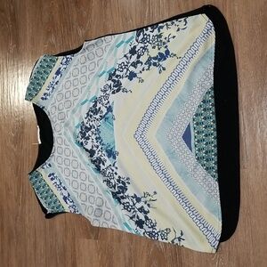 (XL) Ricki's Patterned Top Weekend Garden Girl Aesthetic Cottagecore Casual